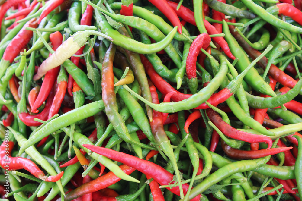 natural background red and green chili peppers natural background red and green chili peppers