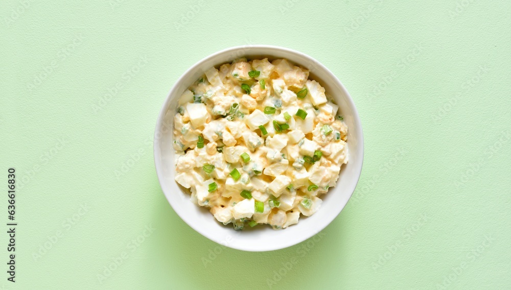 Egg salad with green onion Egg salad with green onion