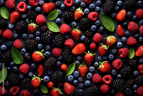 blackberry and raspberry background