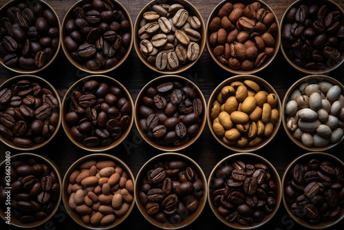 Diverse Array of Organic Coffee Beans