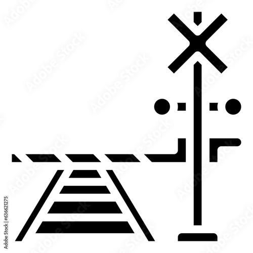 RAILROAD BARRIER line icon,linear,outline,graphic,illustration