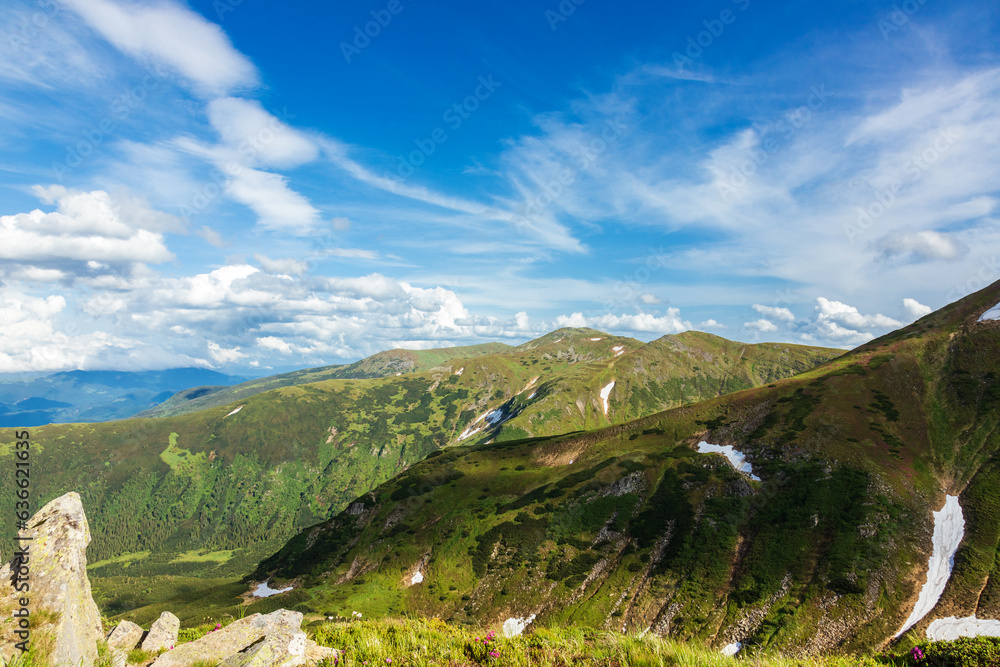 Obraz premium View of the Carpathians