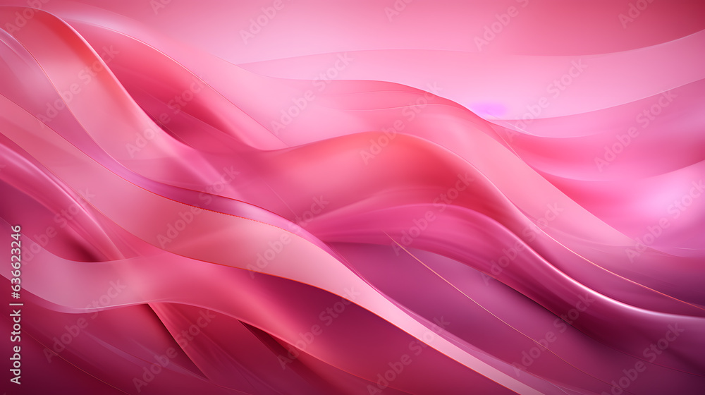 Obraz premium Pink background Breast Cancer Awareness Emblem