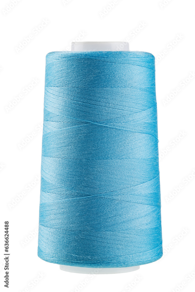 set of multi-colored sewing threads in coils, isolate on a white background set of multi-colored sewing threads in coils, isolate on a white background
