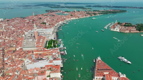 Aerial view of Venice City in Italy (ID: 636625442)