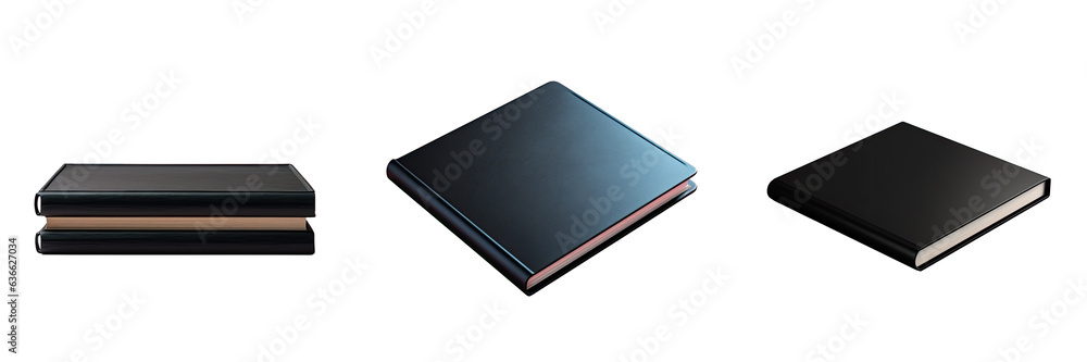 Black book on transparent background Black book on transparent background