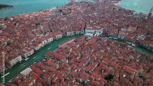 Aerial view of Venice City in Italy (ID: 636629608)