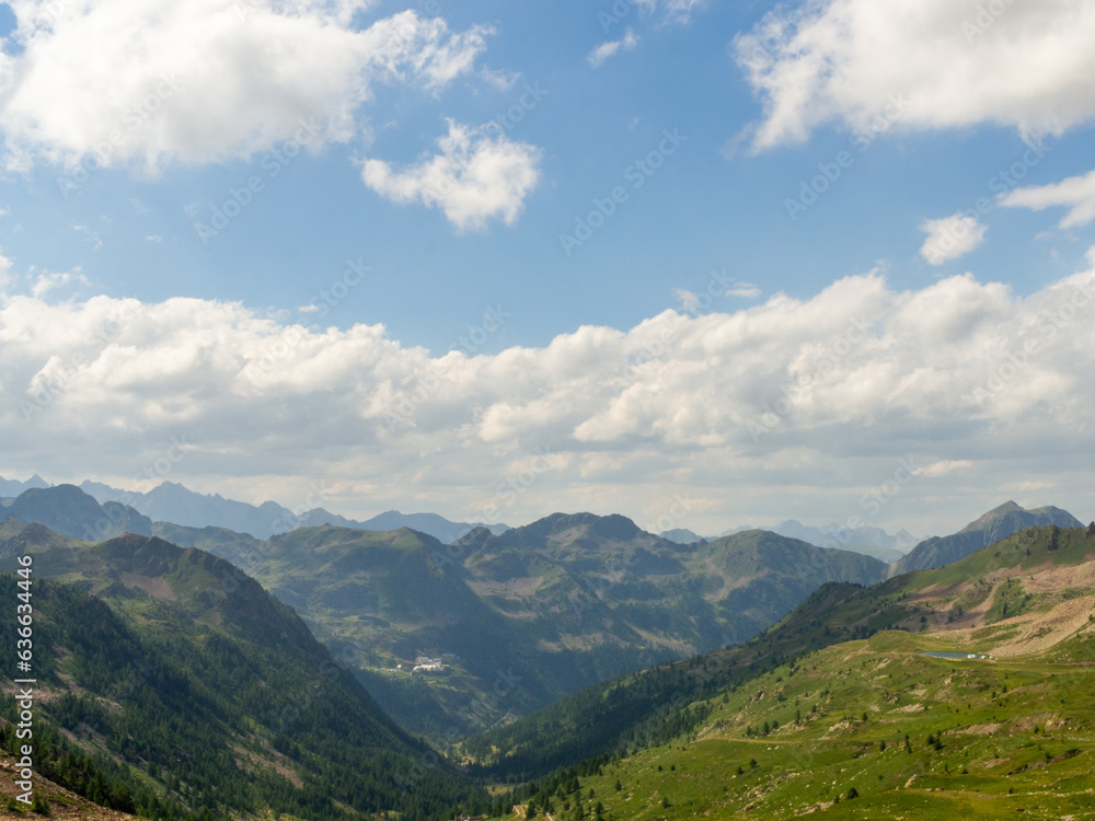 Beautiful landscape of the italian Alps during summer