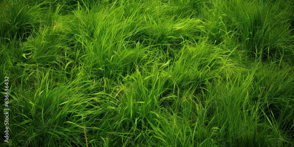 Vibrant greenery. Refreshing meadow in summer. Captivating green grass under sun Vibrant greenery. Refreshing meadow in summer. Captivating green grass under sun