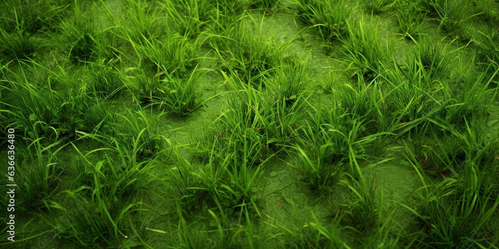 Vibrant greenery. Refreshing meadow in summer. Captivating green grass under sun Vibrant greenery. Refreshing meadow in summer. Captivating green grass under sun