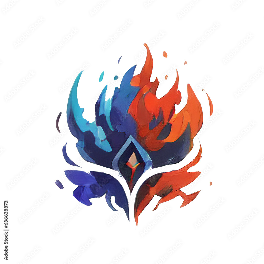 Naklejka premium Fusion of Elements: The King