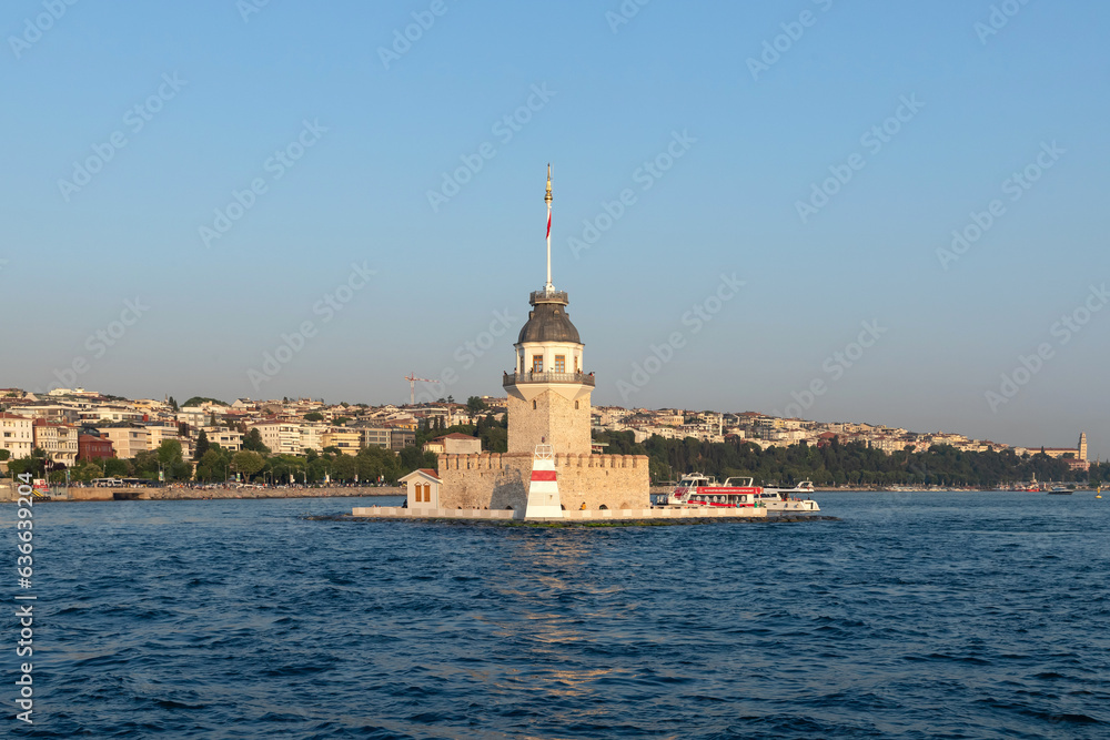 The Maiden's Tower, is a historical tower built on a small islet in the Bosphorus, with a rich history ranging from a defensive fortress to a lighthouse. The Maiden's Tower, is a historical tower built on a small islet in the Bosphorus, with a rich history ranging from a defensive fortress to a lighthouse.