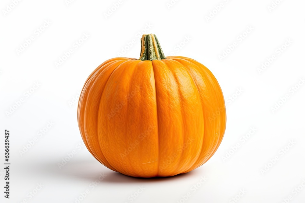 Vibrant autumn delight. Pumpkin on white background isolated. Ripe pumpkins for halloween Vibrant autumn delight. Pumpkin on white background isolated. Ripe pumpkins for halloween