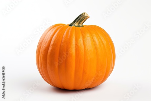 Vibrant autumn delight. Pumpkin on white background isolated. Ripe pumpkins for halloween