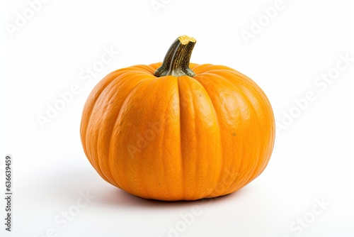 Vibrant autumn delight. Pumpkin on white background isolated. Ripe pumpkins for halloween