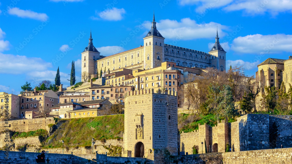 Alcazar de Toledo, medieval historic building, Spain