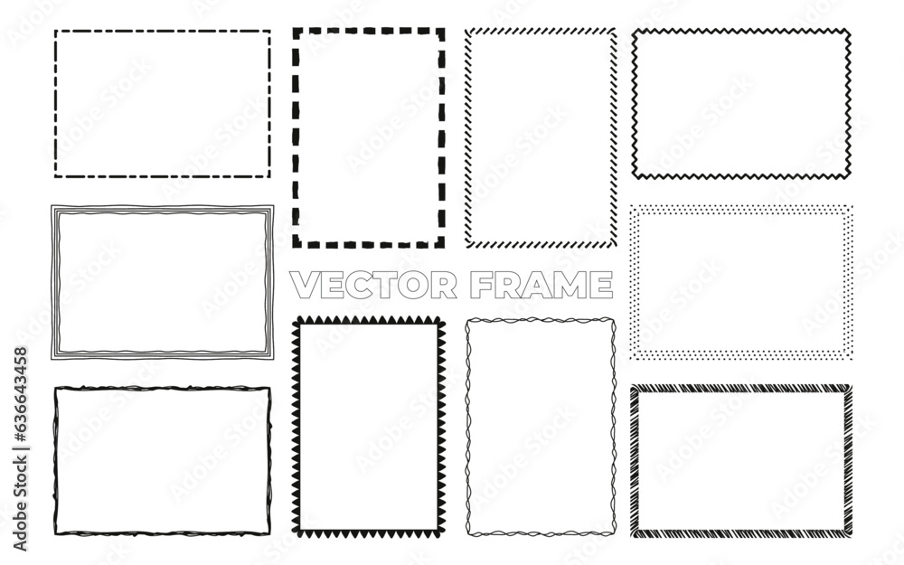 Hand Drawn Vector Frame Elements Hand Drawn Vector Frame Elements
