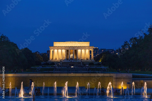 Lincoln Memorial and reflecting pool in Washington D.C.