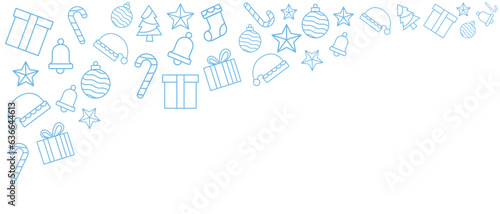  christmas vector line art decoration elements , christmas happy new year doodles vector eps 10