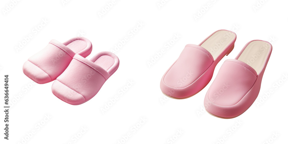 transparent background with pink slippers transparent background with pink slippers