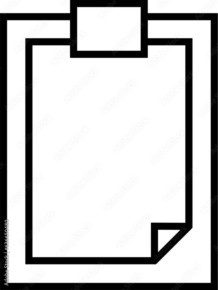 Clipboard Simple Outline Sign for Adverts. Suitable for books, stores, shops. Editable stroke in minimalistic outline style. Symbol for design Clipboard Simple Outline Sign for Adverts. Suitable for books, stores, shops. Editable stroke in minimalistic outline style. Symbol for design