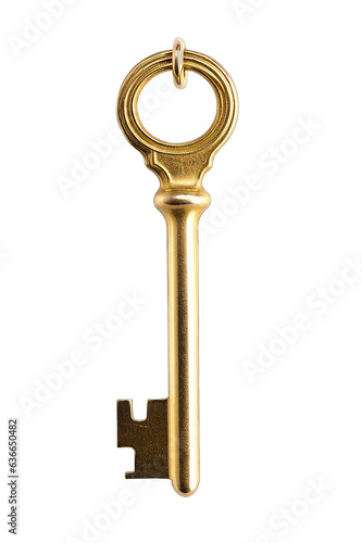 Wallpaper Mural Antique golden door key isolated on transparent background Torontodigital.ca
