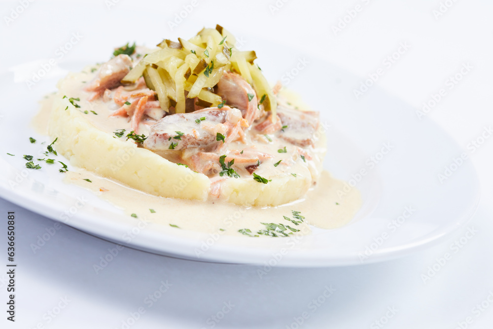 meat with mashed potatoes meat with mashed potatoes