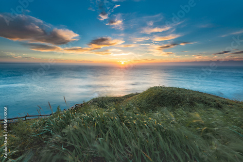 霧多布岬の朝日
