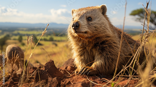 Marmot in the mountains