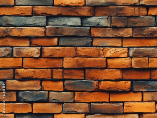 Brick texture background  seamless pattern  Generative AI