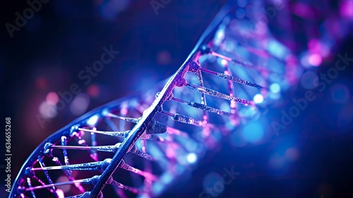 DNA chemical elements science futuristic background, Generative AI