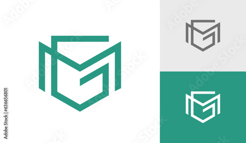 Letter MG initial monogram logo design