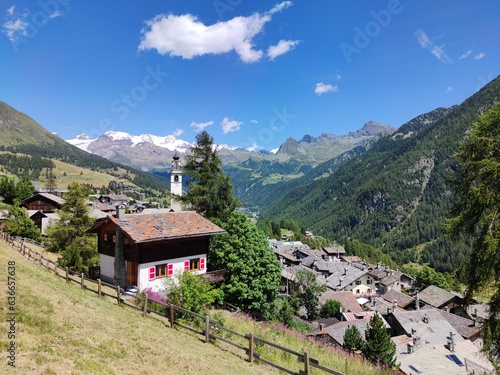 Antagnod, travel in Aosta Valley, Italy photo