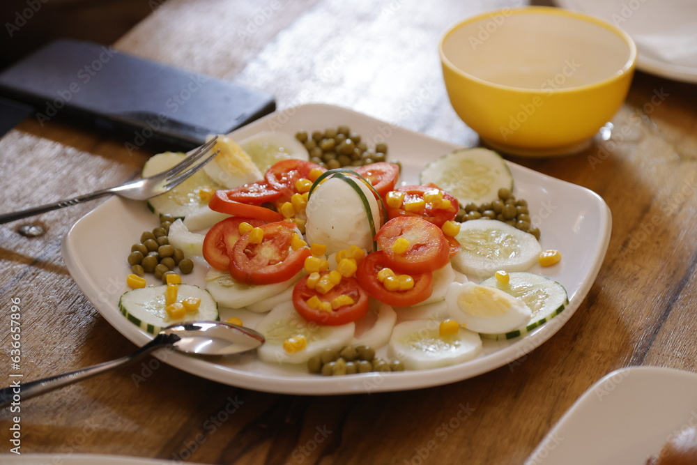 Un repas végétarien Un repas végétarien