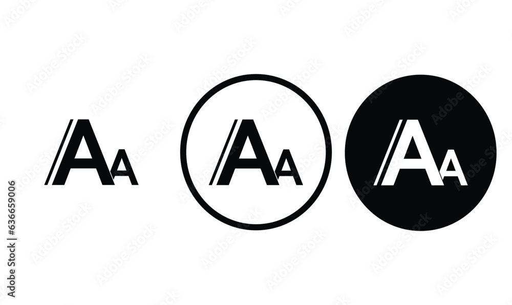 icon font black outline for web site design and mobile dark mode apps ...