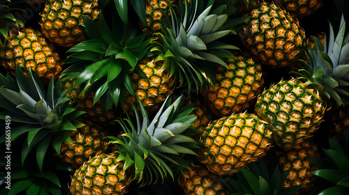 Pineapples, The Essence of Nature's Bounty: Exploring the Sweet and Nutritious World of Pineapples. High Resolution