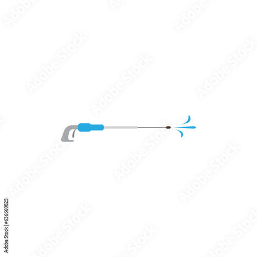 Pressure washing logo template, Cleaning vector design. Tools illustration.