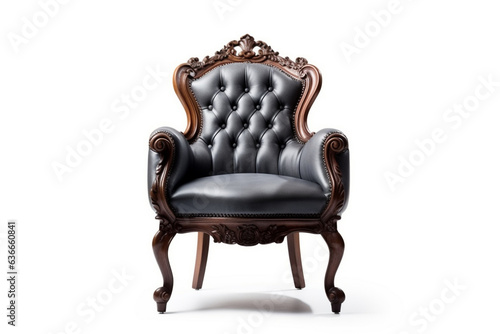 Armchair furniture isolated on white background. 