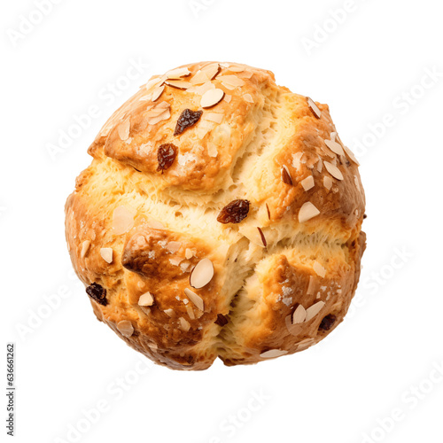 Scone isolated on transparent background