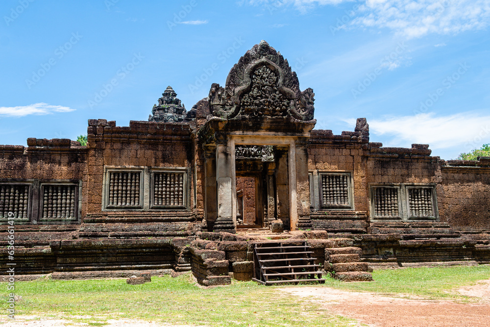 views of angkor wat complex in cambodia