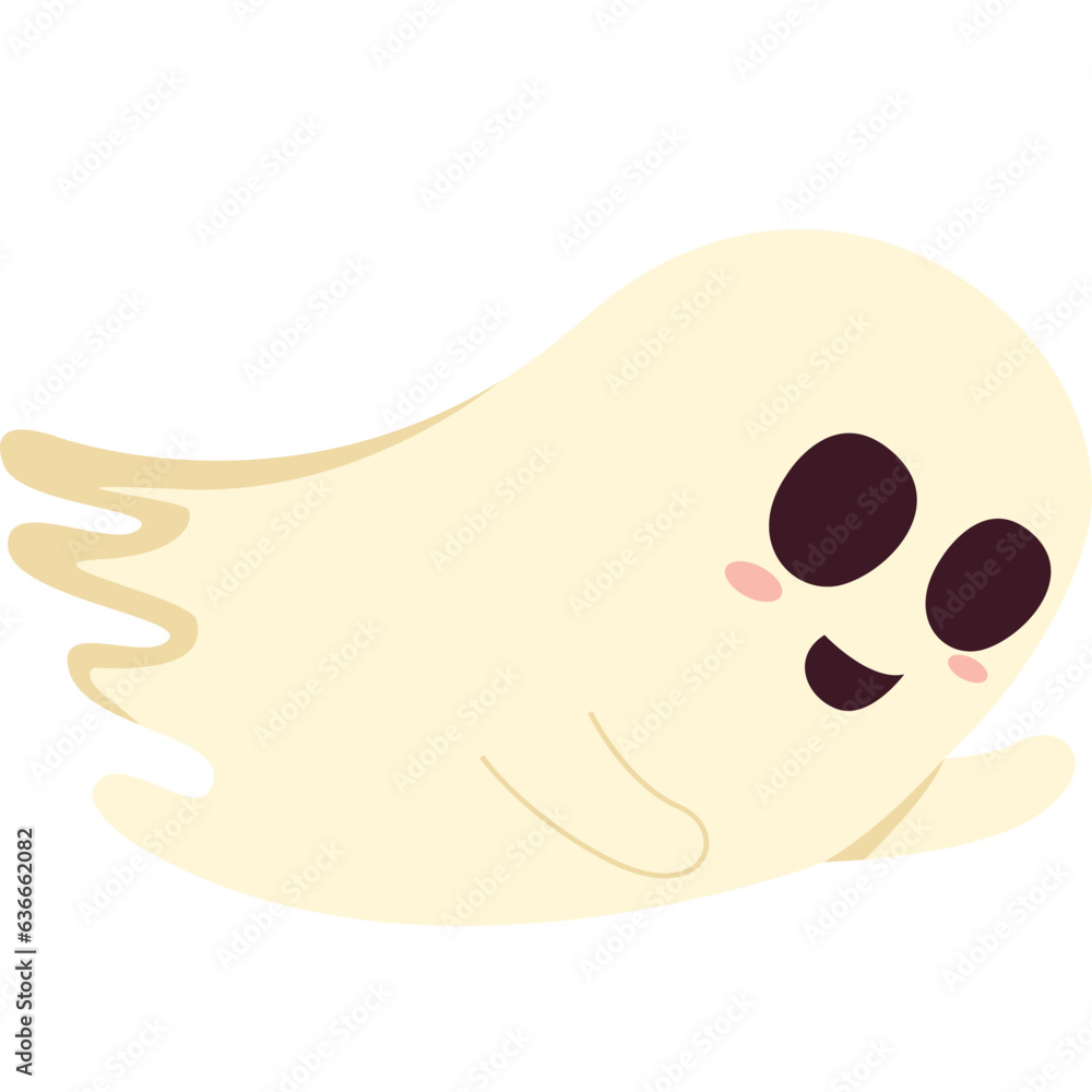 Illustration Ghost Cute Helloween Characters Illustration Ghost Cute Helloween Characters