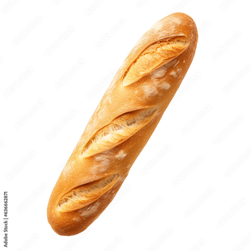 Baguette isolated on transparent background. Baguette isolated on transparent background.