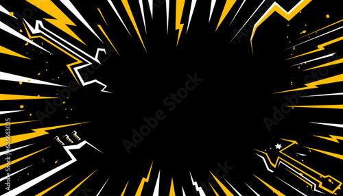 Rock music background design template for music festival or concert banner.