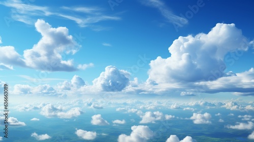 White and blue sky, cloud, summer, clouds, landscape