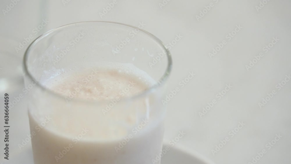 Spanish traditional food horchata in Cafeteria Spanish traditional food horchata in Cafeteria