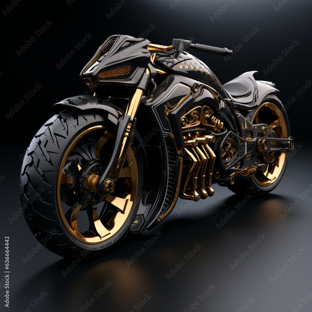 motorcycle on black motorcycle on black