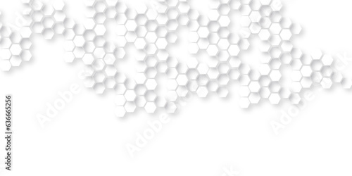 Abstract background with hexagons honeycomb technology texture. Hexagonal shape structure light seamless geometric background. Surface polygon pattern with glowing hexagon and futuristic business.