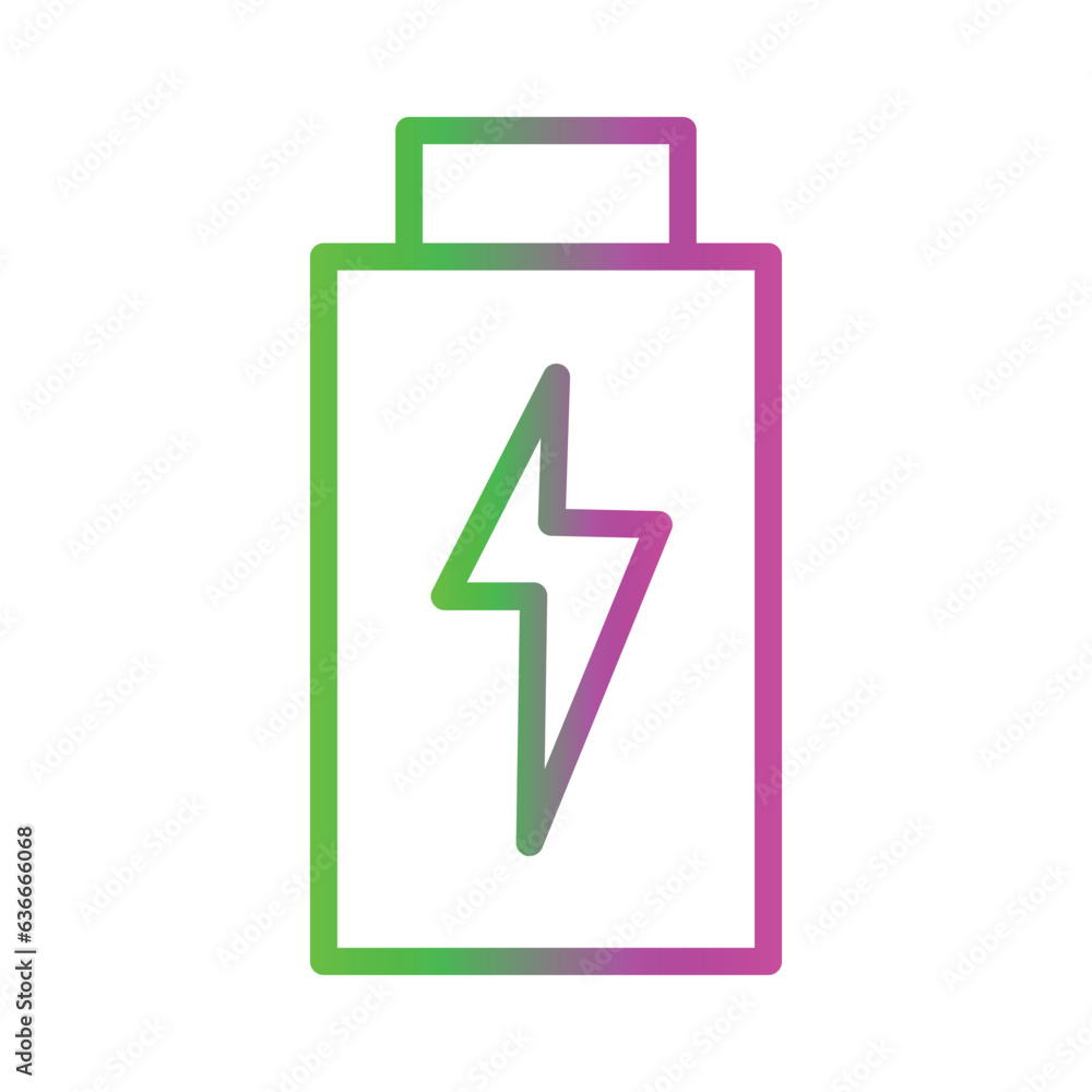 Cellphone Connect Work Gradient Line Icon Cellphone Connect Work Gradient Line Icon