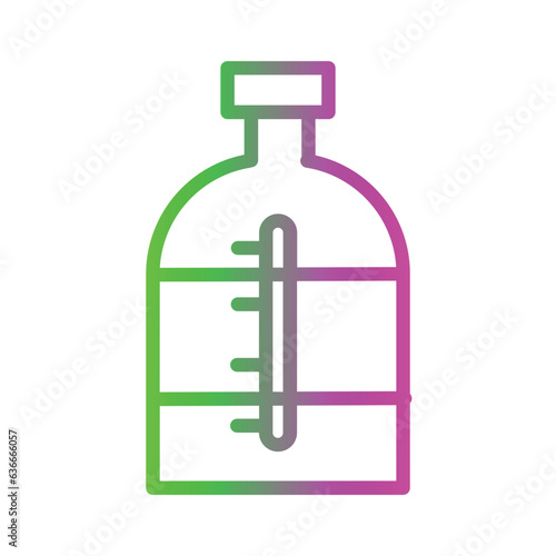 Bootle Fitnes Water Gradient Line Icon