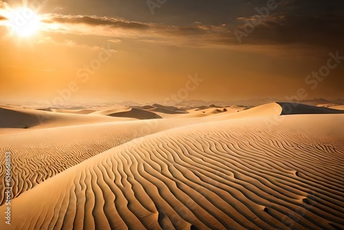 An aw-inspiring view of a hot desert - AI generative